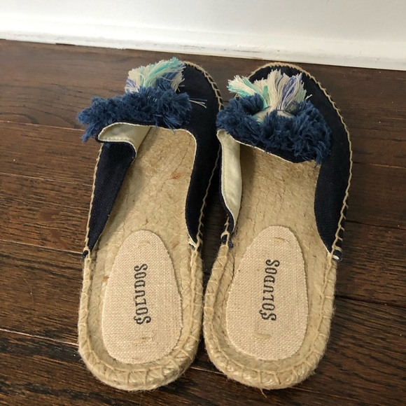 *NEW* Soludos x Anthropologie Women’s 8.5 Kiki Tassel Espadrille Mule - Marigold - Picture 5 of 9